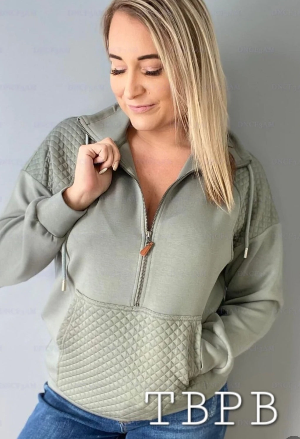 The Quinn Quilted Half-Zip – The Blue Pineapple Boutique